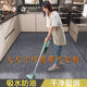 Xuxian kitchen floor mat, entrance door, door mat, dirt-resistant, anti-slip, anti-oil, water-absorbent carpet, bathroom entrance mat, customized, whole black and gray seven stripes, 100*180 cm, new anti-slip floor mat