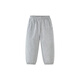 Mini Bala mini parent-child parent-child clothing for boys and girls loose basic sports pants light gray 00205 140