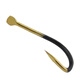 Guiya Black Golden Izu Fish Crochet en vrac importé avec des barbes et une bouche tordue petite ruisseau Crucian Crup Hook Fipices Fishing Hook Izu [50 pièces] No. 4