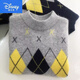 Disney Children's Sheep Pullover 100 Ziegenletzer Jungen Pullover plus Samt verdickte Pullover Rundhals mittelgroße Kinder Strick College Grey Diamond [Add. Samt] 3234672 160