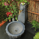 Zhidei courtyard balcony water faucet mop pool outdoor garden decoration landscaping column faucet household floor-standing mop pool Ping An Xile column water faucet without faucet