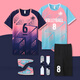 Aiqisen Uniforme de voleibol para hombres y mujeres Summer personalizado Summer de secado rápido Equipo de competencia de jersey de voleibol transpirable Niños impresos C5021-RAW Azul (mismo estilo para hombres y mujeres) 2XL (175-180cm 135-150Jin [Jin equivale a 0.5 kg])