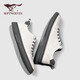 Septwolves (Septwolves) zapatos para hombres zapatos versátiles zapatos de mesa para hombres zapatos de cuero casual para hombres un pie 8313492390 negro 41