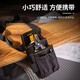 Deli Tool Bag Waist Bag Small Canvas Tool Bag Repair Kit Multifunctional Electrician Waist Bag Tool Small Waist Bag