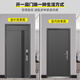 宇安盾防盗门甲级入户门家用安全门子母门静音进户门别墅门发泡填充定制 豪华机械锁 单门2250*1050