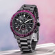 Serie Citizen PROMASTER Photodinámica Fotodinámica Multi-Game Sapphire Mirror Expresión masculina de San Valentín Regalo Rojo y Negro CB5009-55E