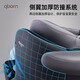 qborn big white bear Pro safety seat for automobiles 0-12 years old baby baby seat isize certification Earl gray [Best-selling hot product]