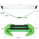 Yingming Double Standard Badminton Net Frame Simple Portable Badminton Net Mobile Net 4.8m Green No Storage Bag