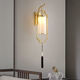 
XMSJ new Chinese style wall lamp bedroom bedside lamp living room aisle stairs TV wall modern Chinese style wall lamp B967 pair of deer copper color