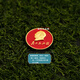 Copper Ama genuine new Chairman Mao badge magnetic badge service to the people brooch commemorative badge conference souvenir badge red magnetic magnet badge 3 cm PUC bag