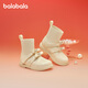 Balabala children's shoes children's boots mid-tube socks boots girls' shoes 2025 spring sweet trendy shoes 208125141036