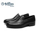 Goldlion men's shoes loafers punched breathable sandals business casual shoes G580420170AAD black 40