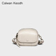 Calwan Keodh Crossbody Bag Damenbag 2025 Neue Frühlings- und Sommer-echtes Leder kleiner runde Tasche One-Shoulder-Freizeitgeburtstagsgeschenk für Freundin und Frau [schöne] leichte Luxus-Mode-vielseitige Crossbody-Tasche Praktische und herzzerreißende Mädchen Freundin
