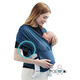 AIBODUO multi-functional baby turban front-heel wrap-around strap maternal and baby travel supplies black