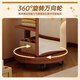 Miroir en bois massif lin yisheng miroir miroir à corps entier miroir de sol de sol à chambre ménage miroir ajusté de l'économie d'espace avec des vêtements de couleurs de couleurs de noix [modèle ordinaire 40cm]