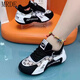 Mr.de Shijiazhuang Meizu Single Netz atmungsaktives Pippen Dad Schuhe Sportschuhe bequeme Para -Schuhe Tanzschuhe 9928 Männer und Frauen weiß und schwarz 37