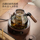 Yipot tea brewing teapot tea brewing appliance tea brewing stove with tea tray teapot health tea making household electric ceramic stove complete tea set set ash 10-piece set 1500 watt tea brewing set