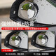 Maid Automobile rearview mirror small round mirror 360 degree high-definition waterproof blind spot auxiliary reflector without dead angle suction cup type black 2 packages rotary tightening installation