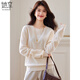 She enjoys 100% pure wool sweater women's round neck sweater warm top autumn and winter inner layering sweater T144Z8004