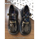 Qiaojiati Japanisch JK Uniform Academy Style Small Lederschuhe Frauen 2024 Sommer- und Frühling Neues Retro -vielseitiger, dicker alleiniger Mary Zhen Black - verbesserte Version 95% der Benutzer wählen 3524H - notwendige Entschädigung für die verspätete Lieferung