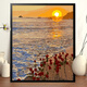 Clcey Digital Oil Painting DIY Blumenlandschaft Cartoon handbemalte Füllung handgefertigter DIY-Acrylölmalerei Dekoratives Malmal