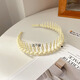 Dabuliu Zähne-resistente Nicht-Schlupf-Stirnbandmädchen Gummi Stirnband Waschen Gesicht Make-up Reparieren Haare Crushing Artefact Pressen Haarband Haartkarte Farbe 9274i Schwarzes Stirnband