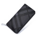 
SZNR luxury new wallet men's long zipper clutch bag multi-card position large-capacity card clip bag plaid twill hand grab bag black-plaid 20CM*10CM*3CM