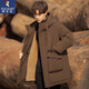 
Woodpecker (TUCANO) down jacket for men's winter mid-length coat rabbit fur liner for men's loose clothes men's jacket brown 2XL