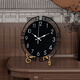 Puduo Clock Decoration HOME DECOR New Chinese Style Table Clock Living Room Desktop Pendulum Clock Art Clock Table Clock TV Cabinet Atmospheric Internet Celebrity Ornament Desktop Clock Large Size 30*32cm