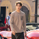 Mr. Bu Bu Silhouette Design de bolsillo Cuella redonda de moda T Autumn Style Outdor Algody Camise Men KT15673 Lino 2xl (185)