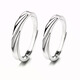 Luruo PT950 platinum couple rings for men and women, high-end engraved live platinum rings for couples, gift for boyfriend and girlfriend, platinum love ring for women (live mouth can be adjusted)