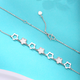 Yuan Shengfu's new PT950 high-quality shining star platinum necklace, fashionable platinum chain clavicle chain, 6.20 grams, length 41-43CM
