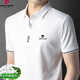Pier Cardin Brand Mulberry Silk Camiseta de manga corta Summer Hombres delgados de la solapa de negocios del verano Polo Paul