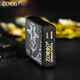 Zorro/Official genuine love compass carved kerosene lighter for men's windproof creative gift for boyfriend Compass Love compass-gift bag +133 gold oil 902 black sand