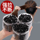 Jinhehe Disposable Small Rubber Band Women's Hair Tie Highly Elastic and Durable Hair Tie Black Hair Ring Does Not Hurt Hair Rope Headwear Black Bold and Thickened 500 Cans