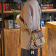 Chall Kitty Light Luxury Bag Damenbeutel Cowide Umhängetasche Mode Mobiltelefon Crossbody Body Birthday Chinesische Valentinstag Geschenk für Freundin, die A1ck Nische lässig und vielseitig [Kaffee]