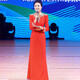 Weixuan high-end annual meeting female host dress host evening dress female 2024 new high-end heavy industry red annual party banquet red XS one size fits all