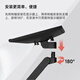 Aigesheng ergotron Aigesheng new upgraded LX PRO superimposed dual-screen dual-arm monitor bracket desktop computer lifting robot arm 45-690 matte black superimposed double-arm load-bearing 1.8-10kg table clip type