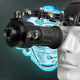 Shunguang high-definition monocular crosshair composite bow night vision instrument head cover helmet type infrared night fishing near-focus night vision instrument NV-686 head cover monocular night vision instrument