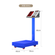 Yongcai (YONGCAI) weighing electronic scale, commercial scale, high-precision electronic scale, charging platform scale, household foldable scale, stall business scale, vegetable selling price counting scale, express scale, industrial scale, 300kg 40*50 steel key digital red letter, ultra-thick frame rough plate