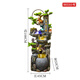 
Large floor-standing rockery flowing water fountain Fengshui wheel living room water view housewarming decoration circulation humidifier opening ornament 9923 small height 108cm