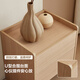 Quanyou Home Furnishings Wood Style Double Drawn Bedside Table Chinese Simple Bedroom Storage Cabinet Storage Small Cabinet Furniture