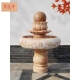 Mengliunian Marble Feng Shui Ball Indoor Floor-to-ceiling Waterscape Pool Modern Simple Fountain Living Room Decorative Ornaments Flowing Stone Fish Tank Lotus Fish Tank Sunset Red 80