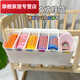 
Crib side storage hanging basket diaper diaper storage bag head hang bag bed fence partition storage box [10 pieces of partition can be adjusted] white (2 packs)