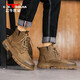 Bull Family Martin Boots Men's British Style British Spring y Autumn Retro Retro Old High-Top gruesas Botas Botas de trabajo para hombres Brown 42