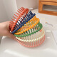 
Dabuliu teeth-resistant non-slip headband girl rubber headband washing face makeup fix hair crushing artifact pressing hairband hair card color 9274I black headband