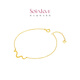 Chow Tai Fook SOINLOVE Cute Pet Zodiac Snake 18K Gold Bracelet VE201 Birthday Gift 15cm