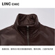 Jin Yujies neuer Frühling 2025 Bubble-Sensing-Proteinleder Kurzjacke für Frauen kurzer Revers Lose Jacke S251JK032y