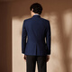 柒牌【WOOLMARK
】男装羊毛西服春夏2025新款商务休闲男士西装外套714 深蓝 54 (190) -