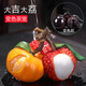 Simi flower color-changing tea pet, lychee and orange tea pet ornaments, Douyin same style creative tea set accessories, color-changing when exposed to water, big orange and big li
